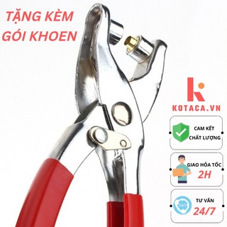Kìm bấm khoen bọc lỗ chuyên dụng, kềm bấm khoen tặng kèm túi khoen vàng có bán lẻ khoen bạc