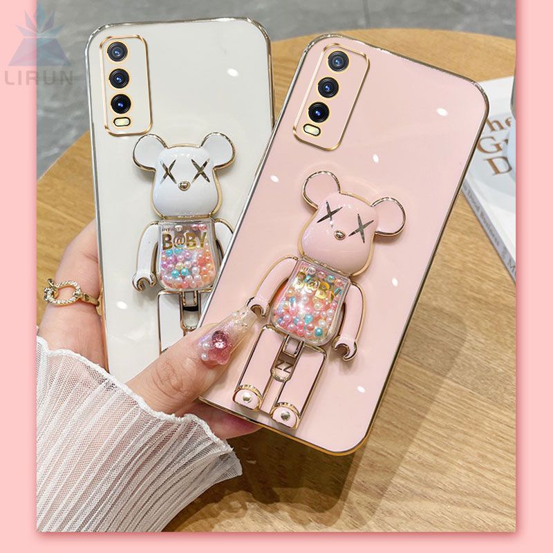 Ốp Điện Thoại Silicon Mềm Có Giá Đỡ Cho Vivo V2043 V2032 V2026 V2029 V2027 V2037 V2052 V2042 V2048 V2054 1915 1938 1935 1919