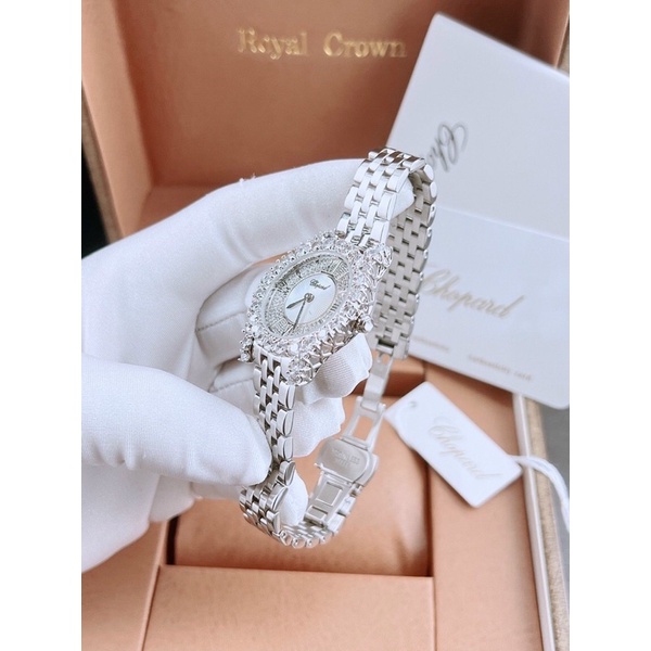 Chopard Diamon Khảm Trai - Đồng hồ nữ Case 32mm - Bh24 Tháng