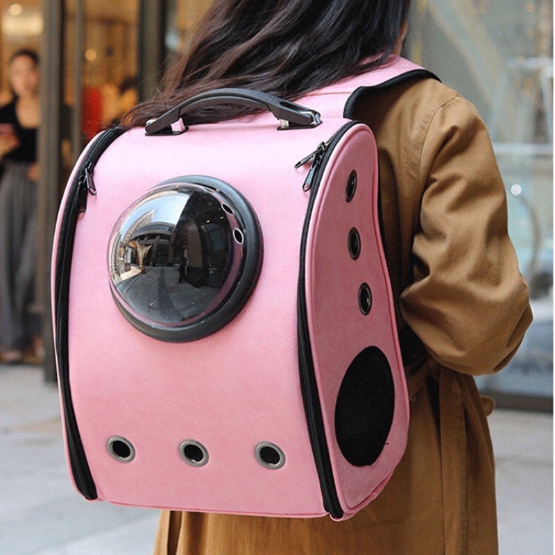 Balo Phi Hành gia Dành cho Thú cưng  dưới 5kg. Được làm bằng da cao cấp