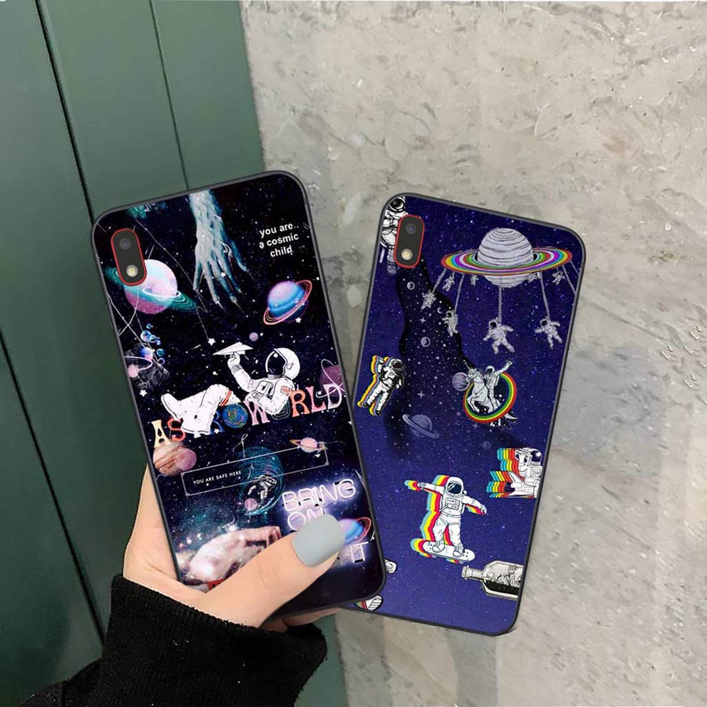 Ốp lưng Samsung A10 / M10 hình phi hành gia phê pha, lang thang trên mây, ốp rẻ bền đẹp