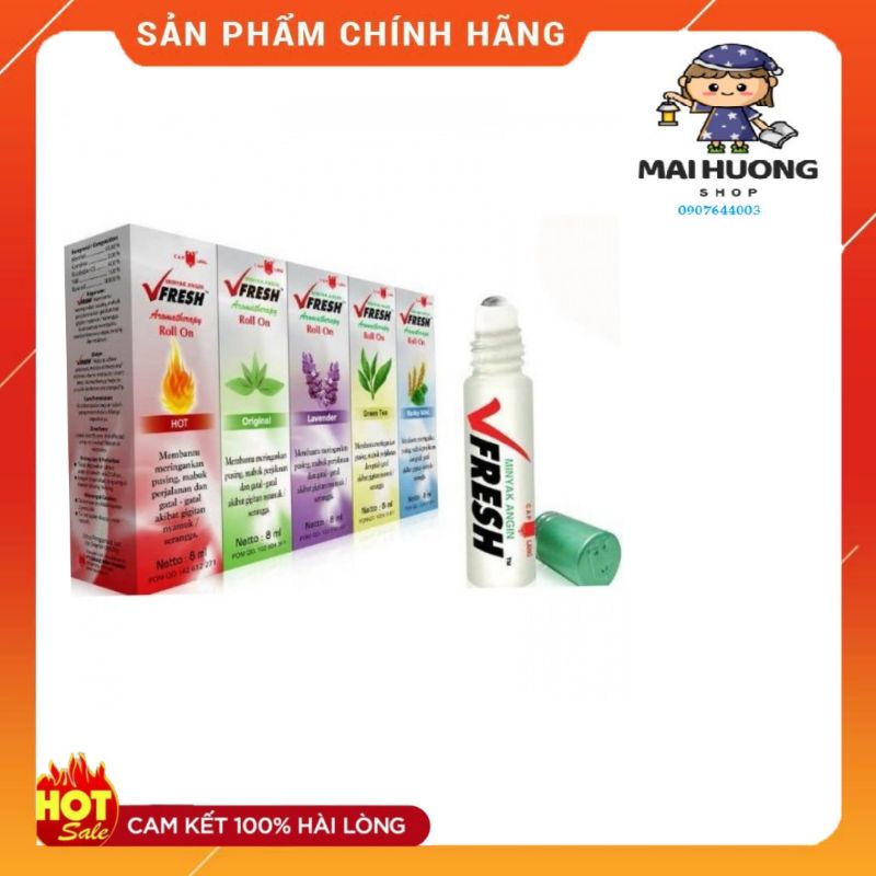 [ Chính hãng]Dầu bi lăn thảo dược vfresh Thái Lan 4ml