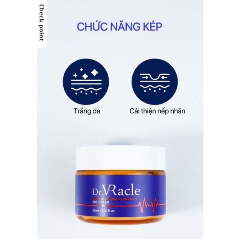 KEM DƯỠNG TRẮNG GIẢM NHĂN DR.VRACLE 60ML