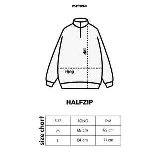 ÁO SWEATER HALFZIP LOGO