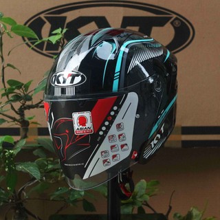 Nón KYT 3/4 NFJ Aqua Blue