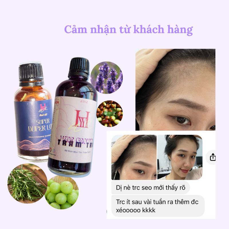 Tinh Dầu Mọc Tóc Hyy Chiết Xuất Tràm Trà giúp tóc dày dài hơn