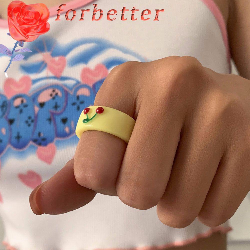 Nhẫn Acrylic Dập Nổi Họa Tiết Hình Học Màu Kẹo Thời Trang Hàn Quốc 2021 Cho Nữ