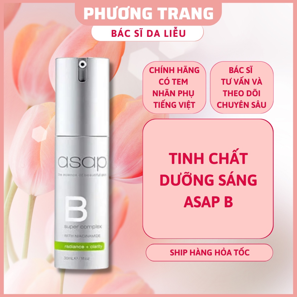 Tinh chất phục hồi dưỡng trắng da ASAP super B complex  - Bác Sĩ Phương Trang