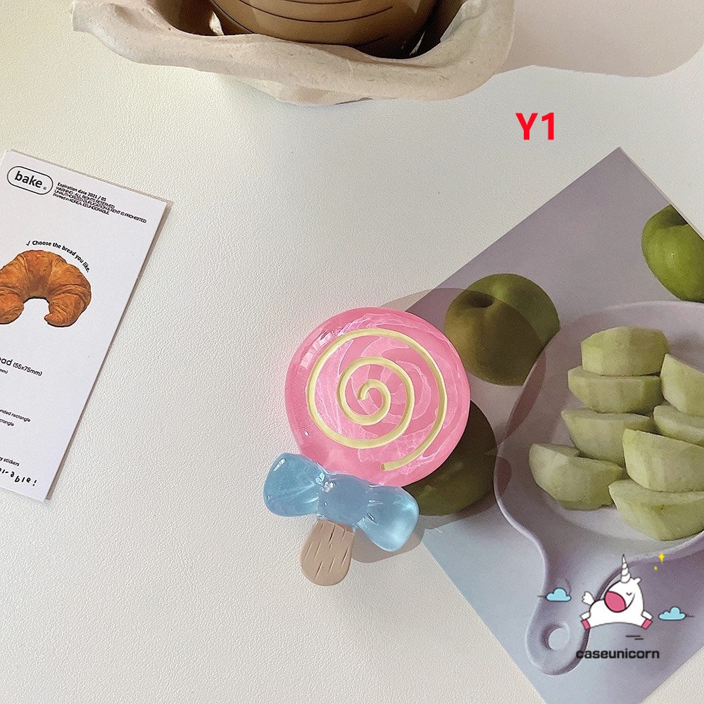 Giá Đỡ Điện Thoại Hình Kẹo Mút Phong Cách Hàn Quốc Dễ Thương