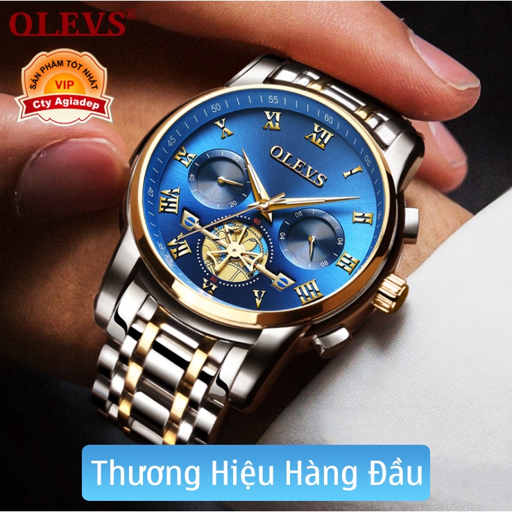 Đồng hồ thời trang Nam siêu xịn OLEVS - Đồng hồ đeo tay cao cấp