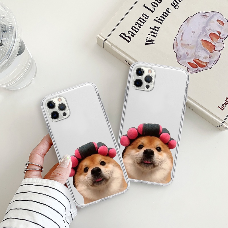 Ốp BVC iphone chó cuốn lô bảo vệ cam cho 6/6splus/7/7plus/8/8plus/x/xr/xs/11/12/13/14/pro/max/plus/promax