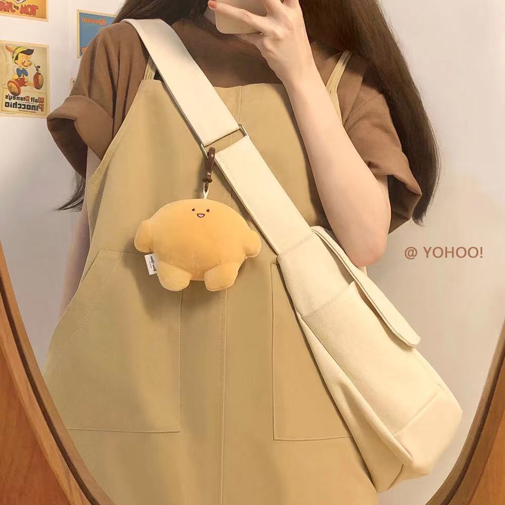 Túi Xách Vải Màu Trơn Phong Cách Nhật Hàn JP5 Thời Trang Cho Nam Và Nữ