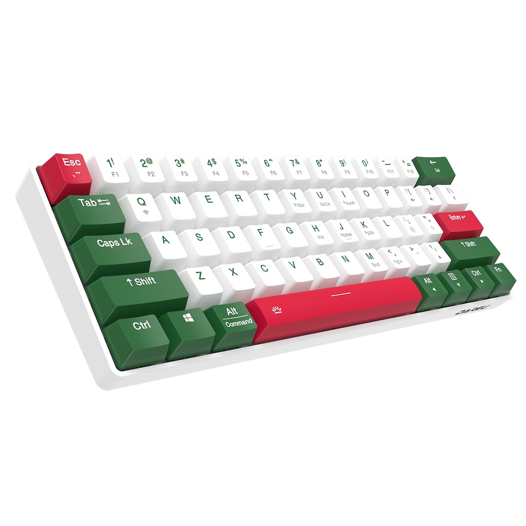Bàn phím cơ Gaming Bluetooth DAREU EK861 Green White - Hàng chính hãng