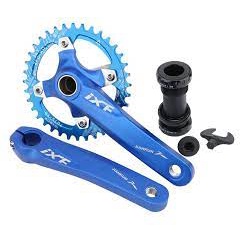 Bộ giò dĩa cốt rỗng xe đạp MTB kèm BB IXF 170mm không đĩa