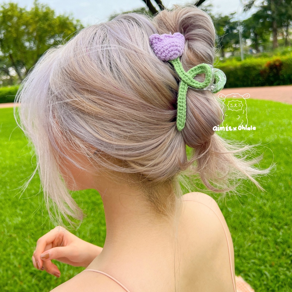 | Kẹp tóc Aimeexohlala | KẸP CÀNG CUA HOA TULIP