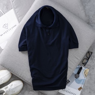 Áo Polo nam,áo thun nam trơn màu tím than vải đẹp chất cotton tici