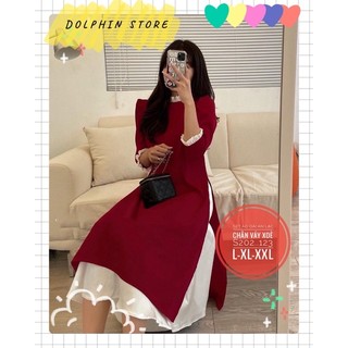 - Áo dài cách tân bigsize - Áo dài bigsize - đồ Tết bigsize