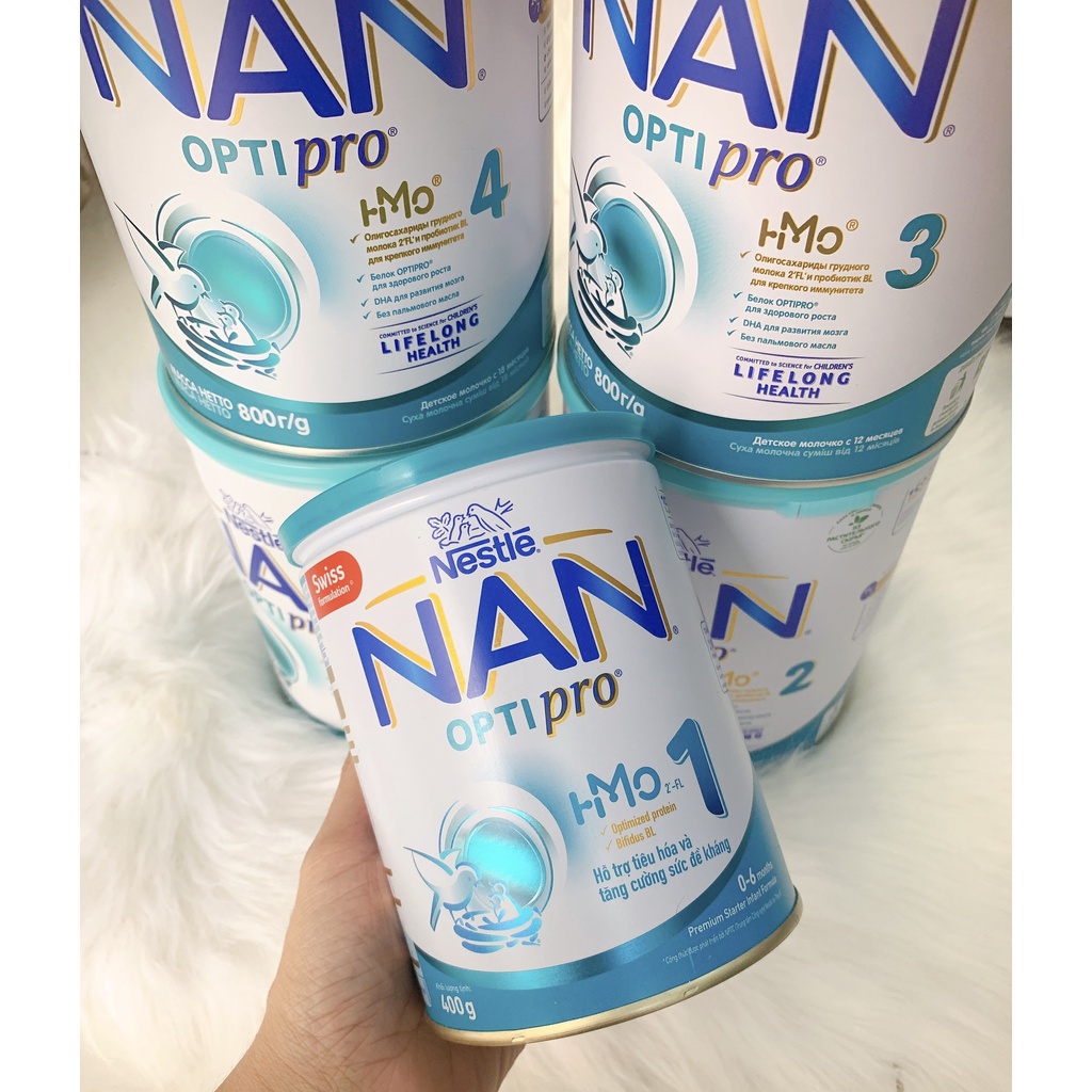 Sữa Nan Nga số 1, 2, 3, 4 lon 400gr và 800gr