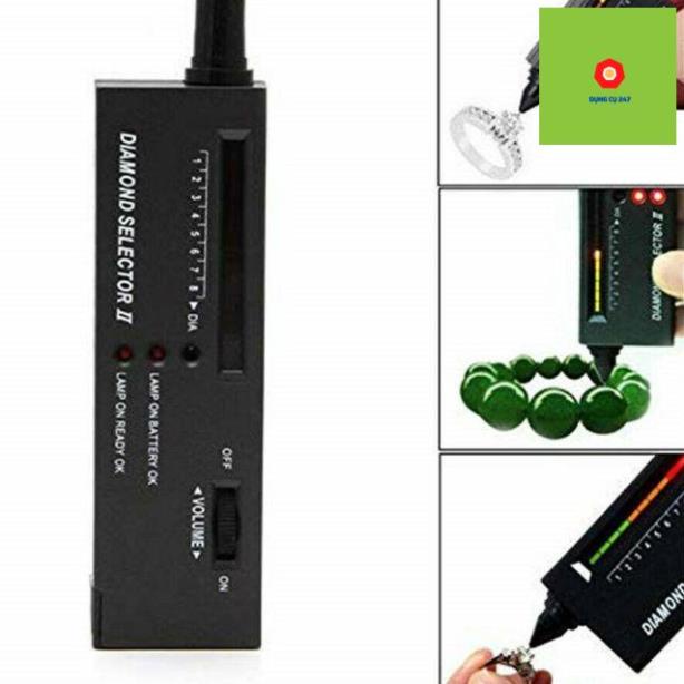 Bút thử đá Máy kiểm tra kim cương_tặng kèm pin