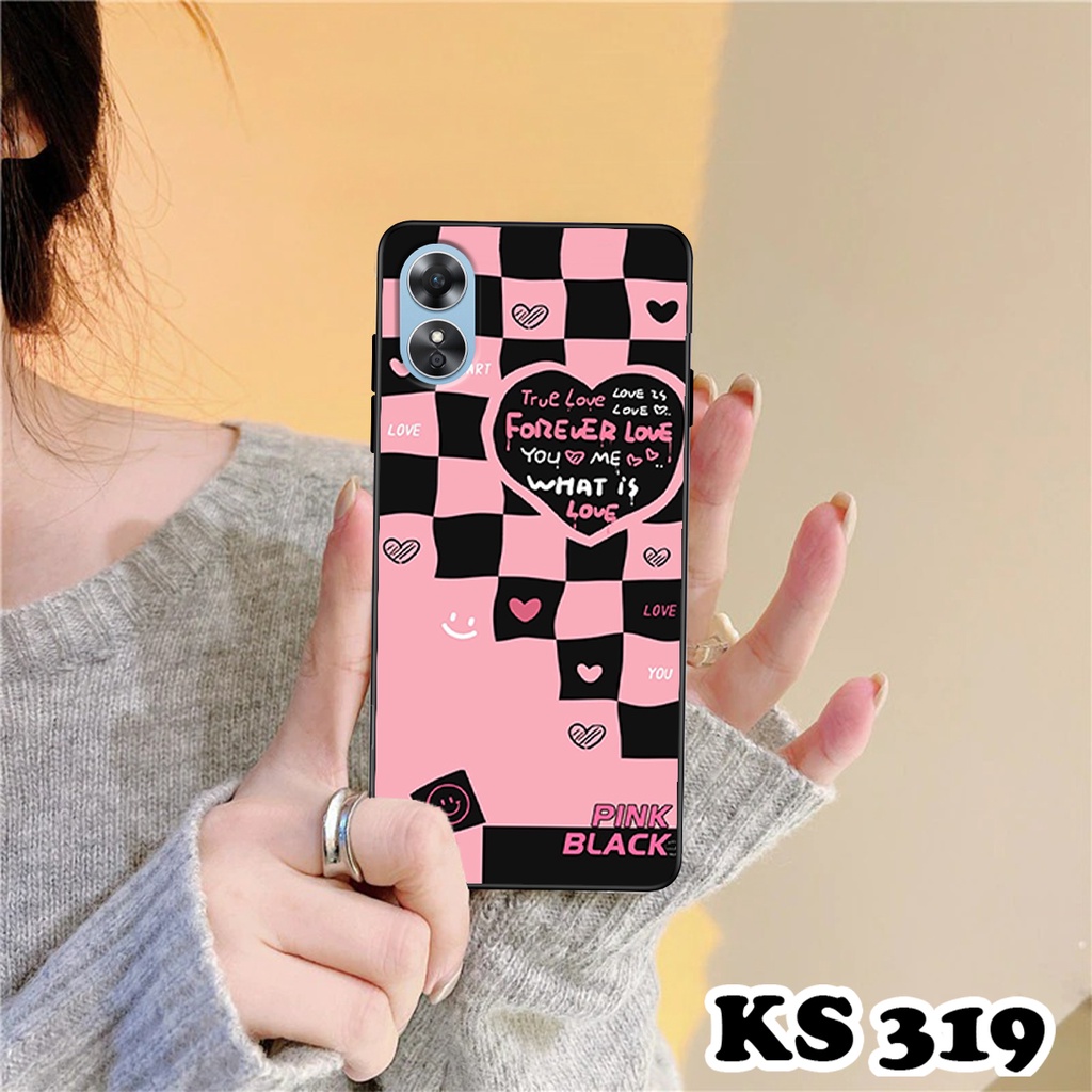 Ốp lưng Oppo A17 - A17k in hình họa tiết caro - Chất liệu TPU cao cấp