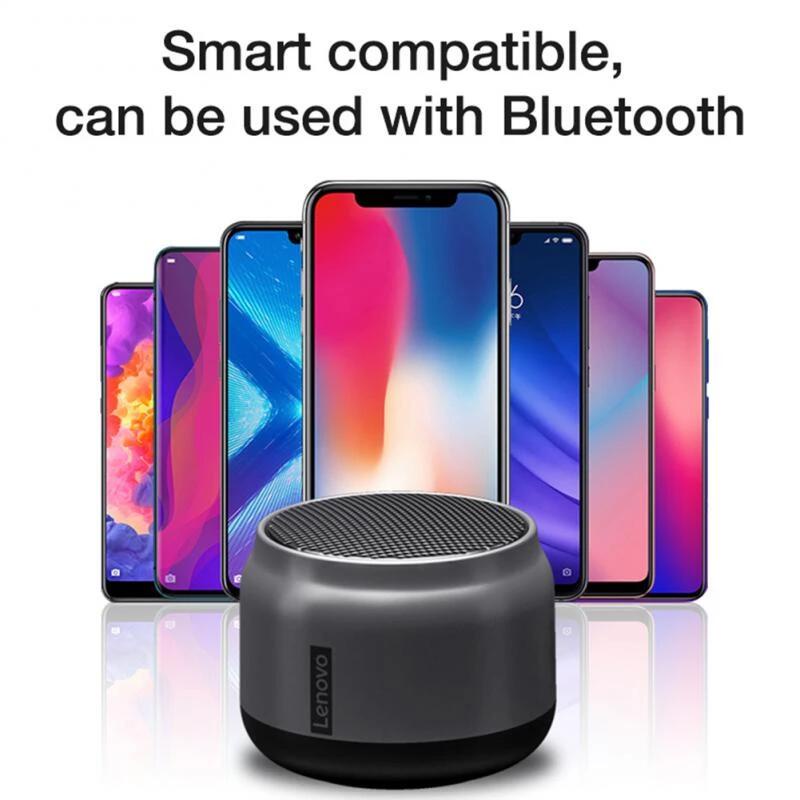 LENOVO Loa Không Dây Bluetooth 5.0 K3 Hifi 3D Mini Chống Thấm Nước Chất Lượng Cao