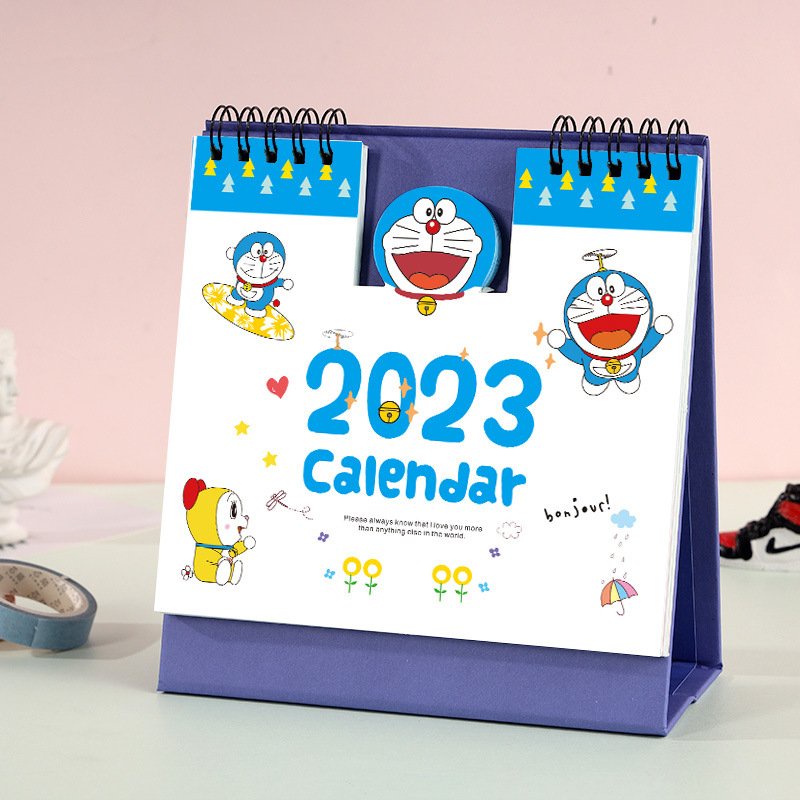 2023 Lịch Để Bàn 2023 Vuông Mặt Sau Dùng Ghi Chú Tiện Lợi Tặng Kèm Sticker Dán