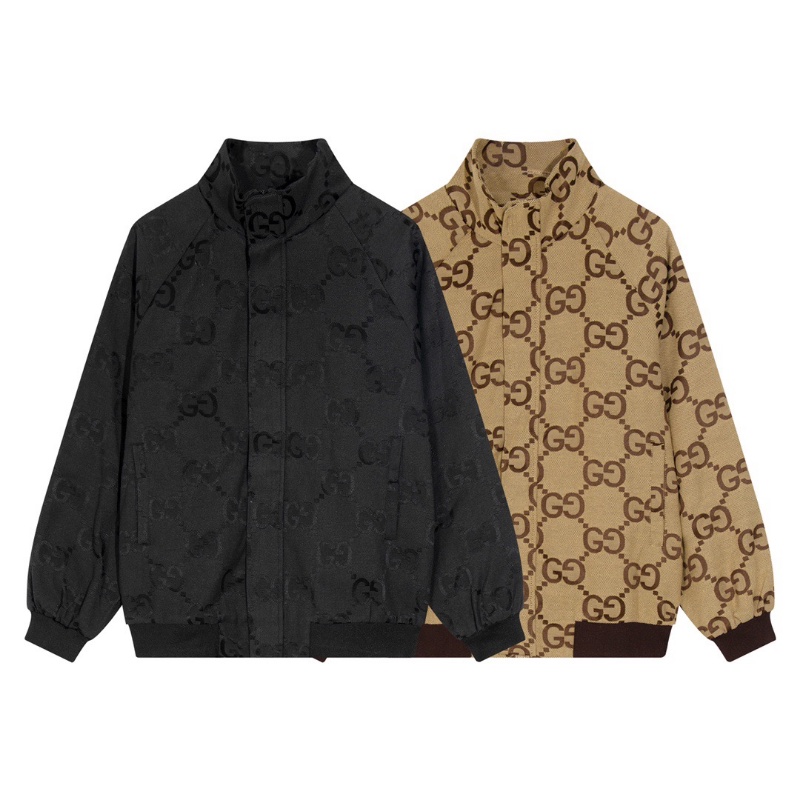 Áo Khoác Gucci 100% Phối Màu Tương Phản Cá Tính Trẻ Trung Cho Nam Nữ