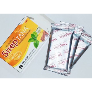 Viên ngậm ho Streptana hộp 100 viên, 24 viên