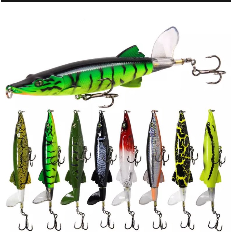 Mồi giả cá sấu hỏa tiễn  có thìa xoay action mạnh chuyên câu lure cá măng cá lóc bông cá nheo