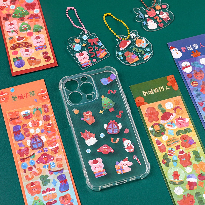 Sticker Dán Tường Họa Tiết Gấu Thỏ Dễ Thương Bắt Mắt