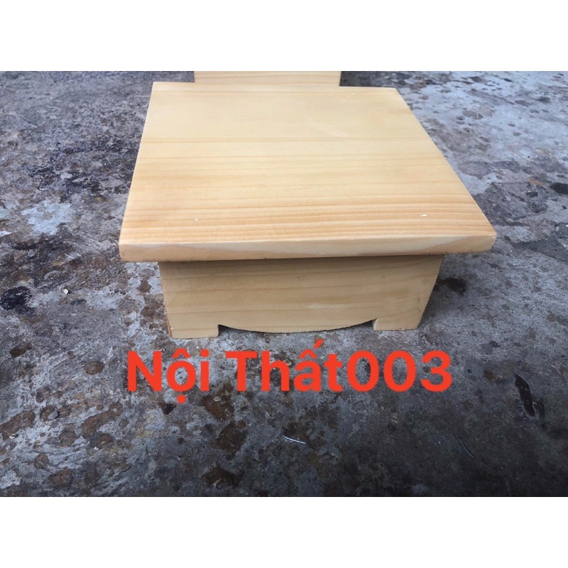Đôn Vuông mầu gỗ tự nhiên bền đẹp