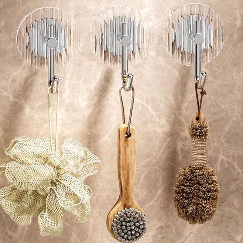 Giá Đỡ Túi Xách / Áo Khoác Gắn Tường Bằng Acrylic Trong Suốt Không Cần Đục Lỗ Cho