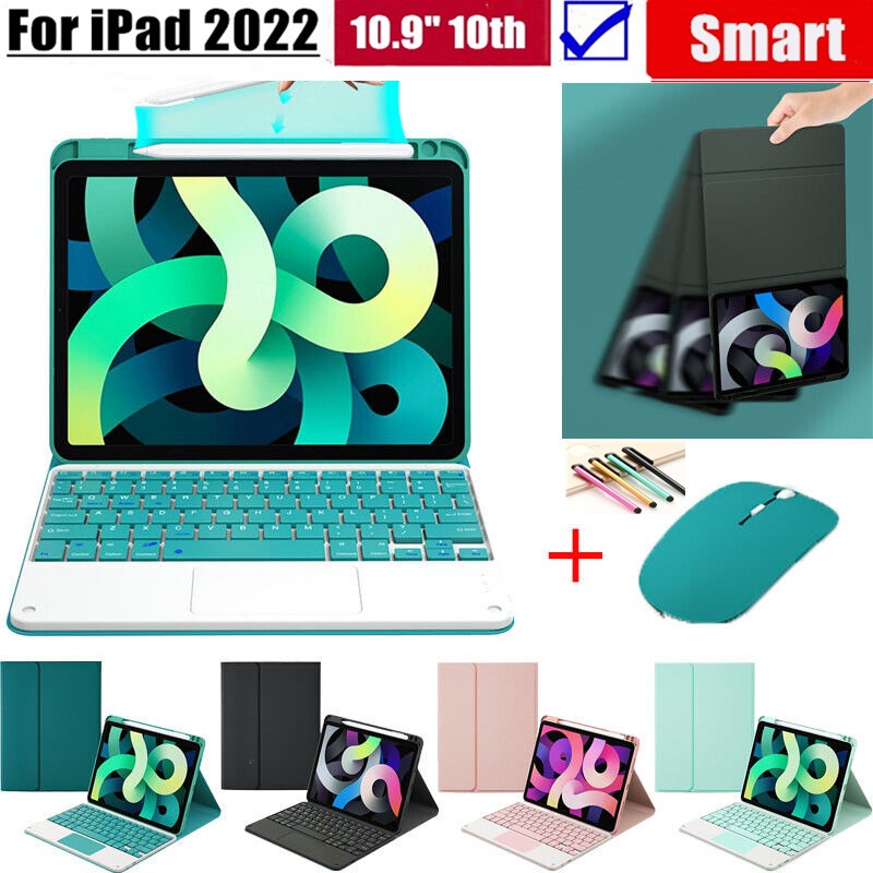 Ốp Máy Tính Bảng Có Bàn Phím Bluetooth Không Dây Và Giá Đỡ Nam Châm Tháo Rời Được Cho Apple iPad 10th Generation 10.9 "2