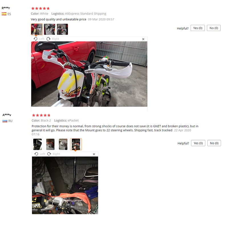 Vỏ Bọc Bảo Vệ Tay Lái Xe Mô Tô Yamaha YZ 125 YZF WR TTR Enduro