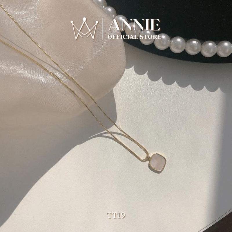 Dây chuyền hạt đá trang phong cách đơn giản nữ tính Hàn Quốc Annie TT19