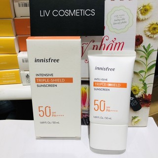 (Date 2025) Kem chống nắng Innisfree Intensive TRIPLE SHIELD Sunscreen SPF50+ PA++++ 50ml