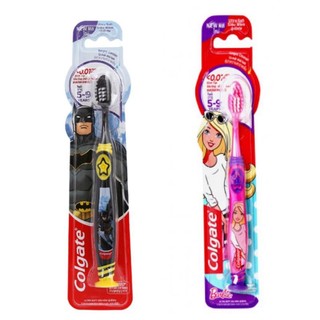 Bàn chải đánh răng colgate siêu mềm batman, barbie 5-9 tuổi