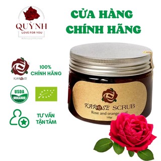 Rửa mặt tẩy da chết hoa hồng Karose Body Scrub 100gr
