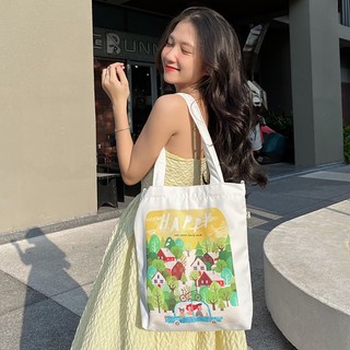 Túi Tote vải Canvas in hình