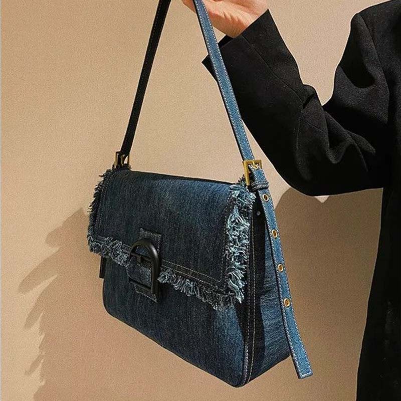 Oeteo Túi Xách Đeo Vai Phối Tua Rua Kiểu Cao Bồi Thời Trang Dành Cho Nữ