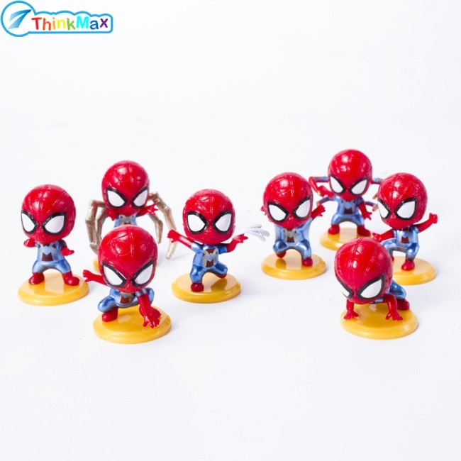 Set mô hình đồ chơi THINKMAX thiết kế Người Nhện Marvel trang trí nội thất