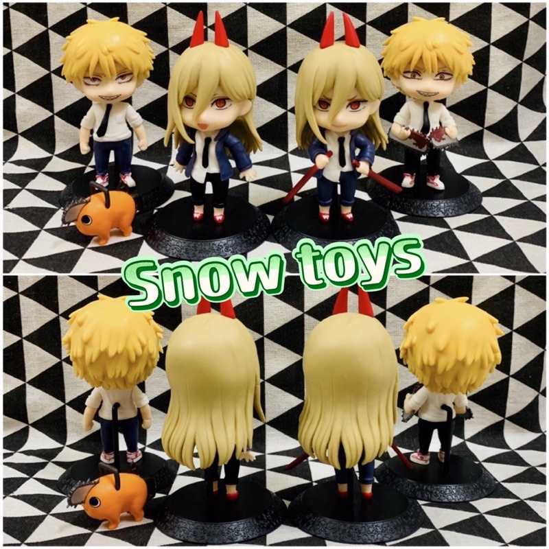 Mô hình Chainsaw Man - Set mô hình nhân vật Denji Pochita và Power cực nét  - Denji Pochita Power