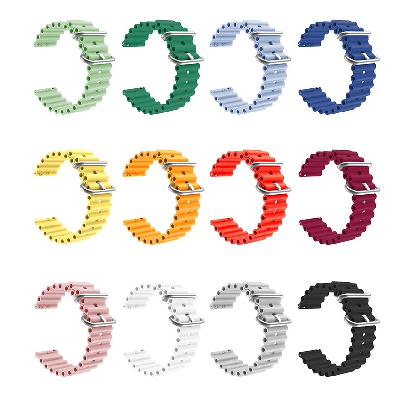 Dây Đeo Thay Thế Chất Liệu Silicon Màu Trơn Cho Amazfit GTS 4 mini / GTS 4