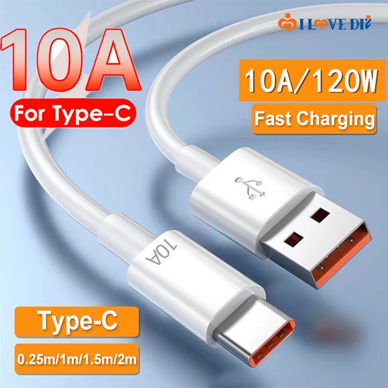 Dây Cáp Sạc Nhanh USB Loại C 10A Cho Điện Thoại Android