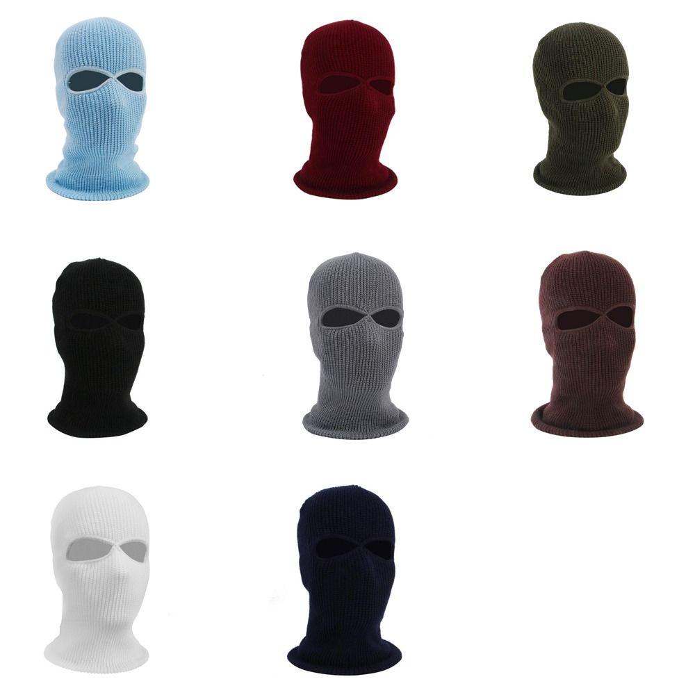 Mũ Trùm Đầu Kiêm Mặt Nạ 2 Lỗ Che Phủ Toàn Diện Giữ Ấm Mùa Đông Cho Nữ