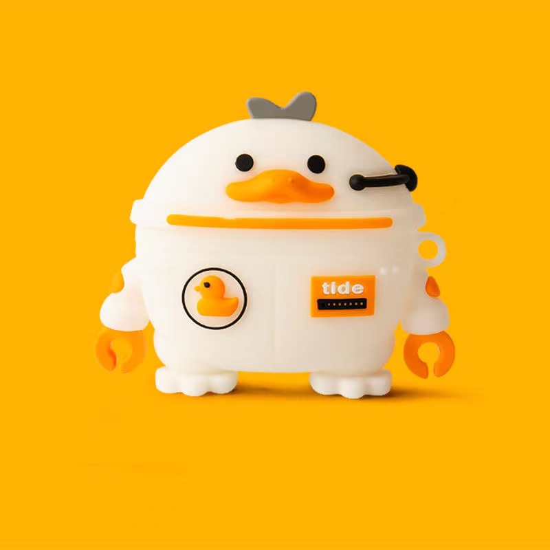 Hoạt Hình Vỏ Bảo Vệ Hộp Sạc Tai Nghe oppo enco buds 2 Hình Chú Vịt Vàng & Ngôi Sao Nhỏ Dễ Thương