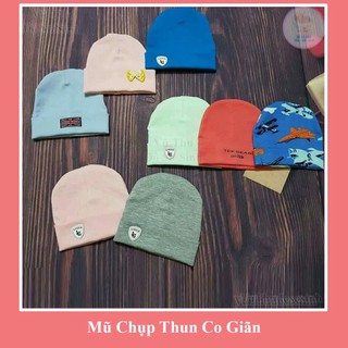 Mũ sơ sinh che thóp giữ ấm tai 0-6 tháng - mũ chụp thu đông