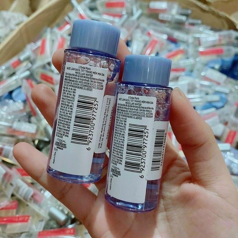 Nước tẩy trang loreal Paris làm sạch sâu loại minisize 30ml và 95ml
