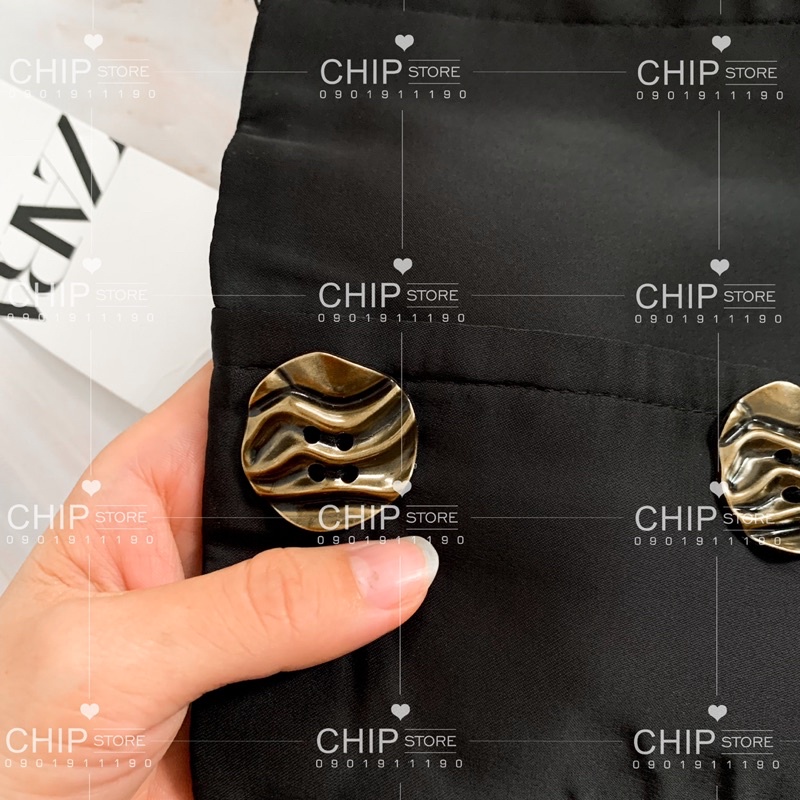 ÁO KIỂU NÚT ZARA XUẤT DƯ XỊN SANG CHẢNH