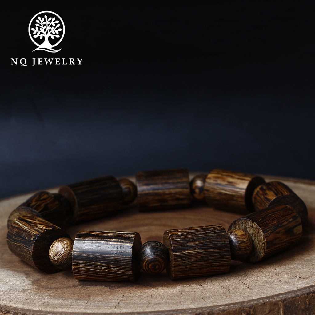 Vòng trầm sánh trụ trơn - NQ Jewelry